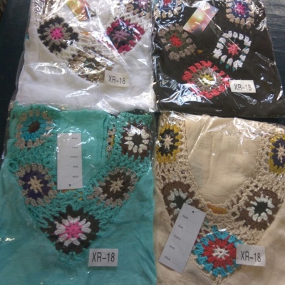 BLUSA CON MANGA Y FLECOS